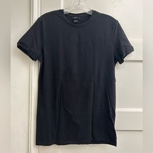 Plain black short sleeve t shirt